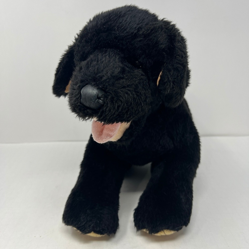 Build A Bear Black Labrador Retriever‎ Dog Plush 14 Inch Stuffed Animal Toy